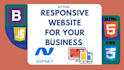 create a professional and responsive website in asp dot net