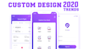 design awesome ui ux of apps android iphone mockups