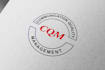 make simple logo circle shape design