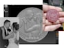 sculpt printable coin 3d model, bas relief medallion