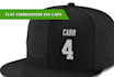 3d puff and flat embroidery for cap and visor
