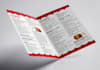 design modern restaurant menu, chalkboard menu, trifold menu