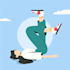 design a flat web illustration