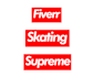 create a rugrats, supreme, fila inspired logo