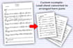 create clear, accurate sheet music from any written source