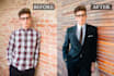 retouch headshot, portrait, skin, and edit image