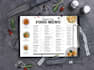 create a professional restaurant menu design
