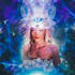 create cosmic, retro future, spiritual collage, album art