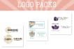 design a feminine boho logo pack for you