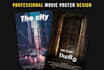 design professional movie poster