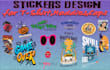 design a custom vinyl,dtf and sublimation stickers of your logo or print tshirt