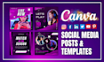 design editable social media posts and canva templates