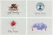 design a feminine watercolor hand drawn boho logo for your brand
