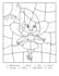 create color by number page for children no ai