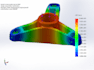 do cad simulation base material test under static and dynamic load