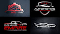 do auto detailing auto mobile and car wash logo design