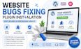 fix website issues bugs, errors and plugins installation