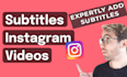 expertly add subtitle to your video