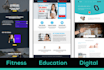 design landing page with elementor pro in 12 hours