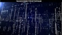 create hi tech animation, logo reveal from digital particles