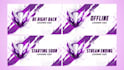 create elegant twitch overlay, twitch logo, panels, alerts and screens
