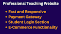 create a dynamic website for your online teaching success