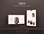 create minimal web UI, landing page, and app UI