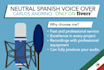record an amazing neutral spanish dubbing