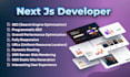 convert figma to next js react js responsive web design including animations