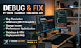 fix bugs in python, django, flask and backend apis