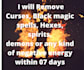 remove curse, hex, black magic and cast a protection spell