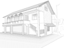 make digital and hand sketches of architecture project