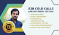 do b2b cold calling and set appointments for you