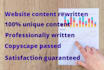 rewrite long form web site content