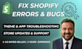 redesign, update and fix shopify store or shopify website