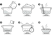 illustrate step by step instruction manual for your product