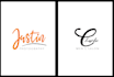 do modern professional signature logo design