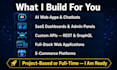 be your ai and full stack web app developer react nextjs nodejs python fastapi
