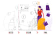 draw custom modern illustration for UI website or mobile app