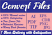 convert any file to vector ai, psd, png in 1 hour
