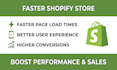 do advanced speed optimization for shopify store website