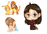 draw your character in an adorable chibi style