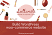 build wordpress woo commerce website