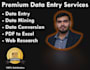do expert data entry, copypaste, research assignments