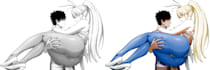 color a manga or light novel page
