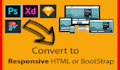 convert sketch to html, psd to html responsive bootstrap 4