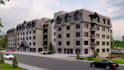 design house elevation, exterior 3d rendering and animation