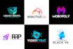 design modern tech startup logo , brand identity style guide