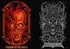 draw dark art illustration for graphic t shirt design