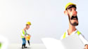 create this 3d construction logo animation video